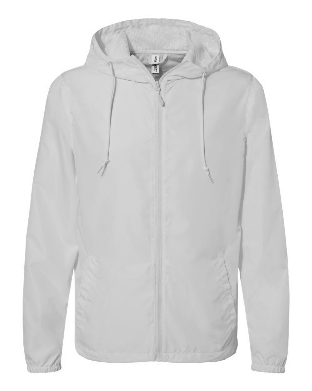 Independent Trading Company Lightweight Windbreaker Jacket in Smoke — front view