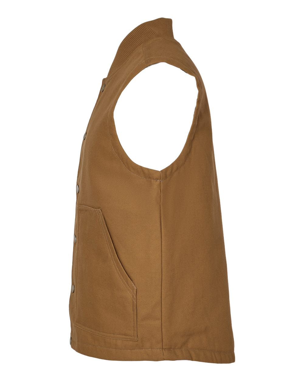 Independent Trading Company Men’s Insulated Canvas Workwear Vest — side view