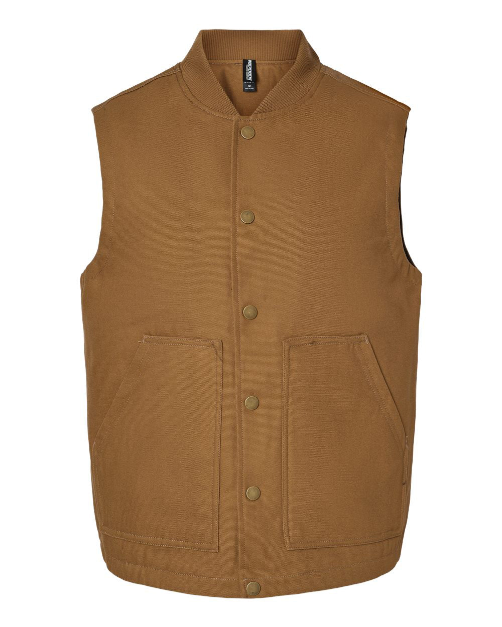 Independent Trading Company Men’s Insulated Canvas Workwear Vest — front view