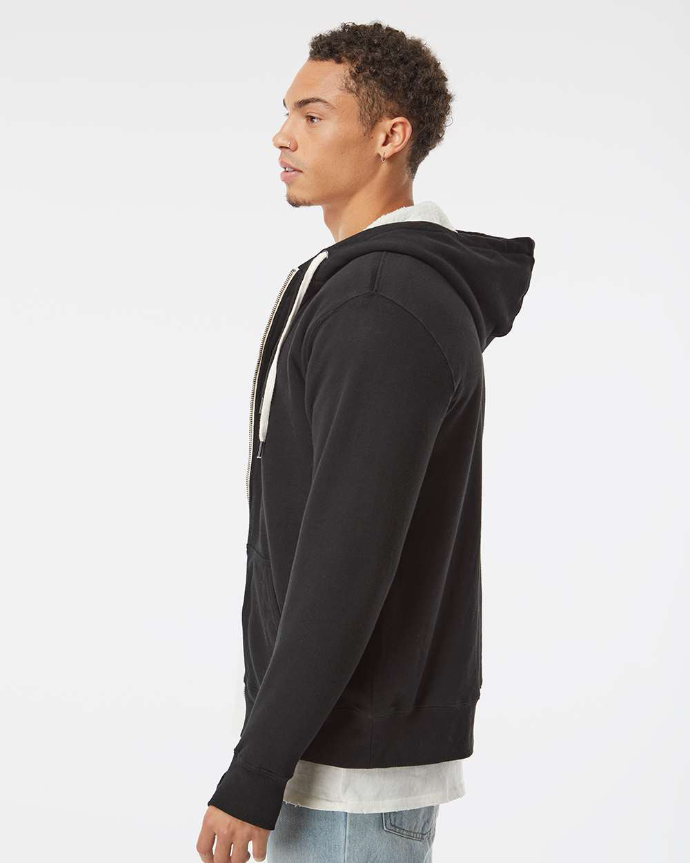 Unisex Heavyweight Sherpa Lined Zip Hood