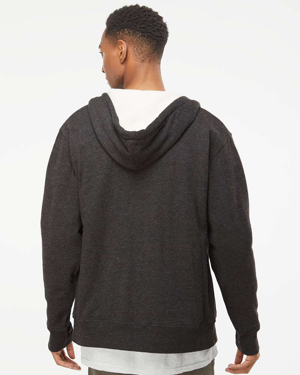 Unisex Heavyweight Sherpa Lined Zip Hood