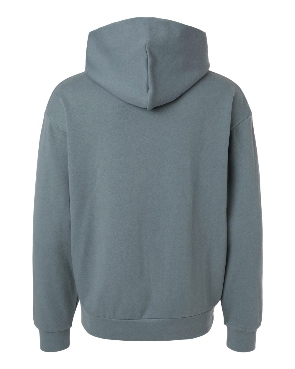 Independent Trading Company AVENUE 8.5oz/280gm Midweight Pullover Hood in Blue — back view