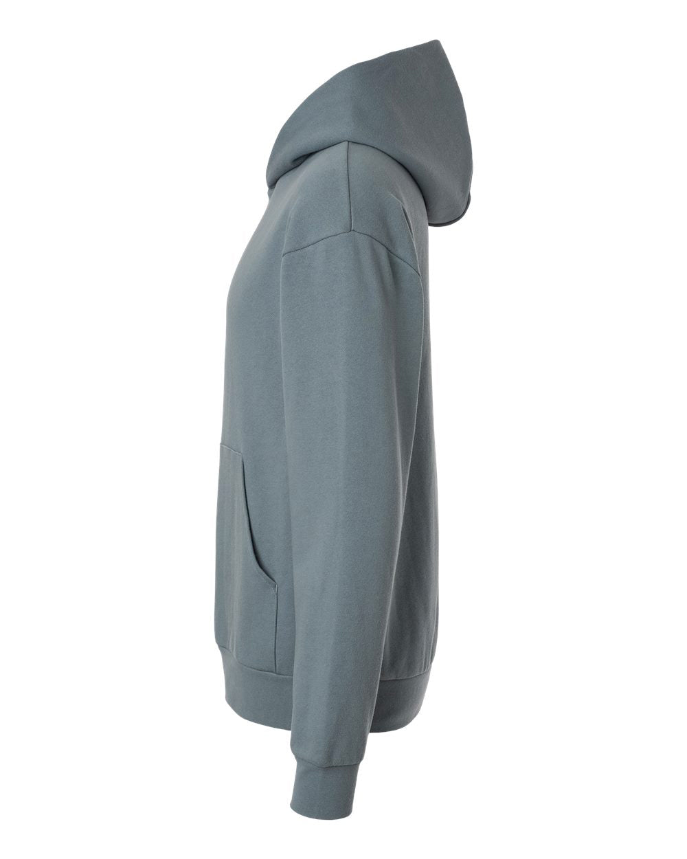 Independent Trading Company AVENUE 8.5oz/280gm Midweight Pullover Hood in Blue — side view