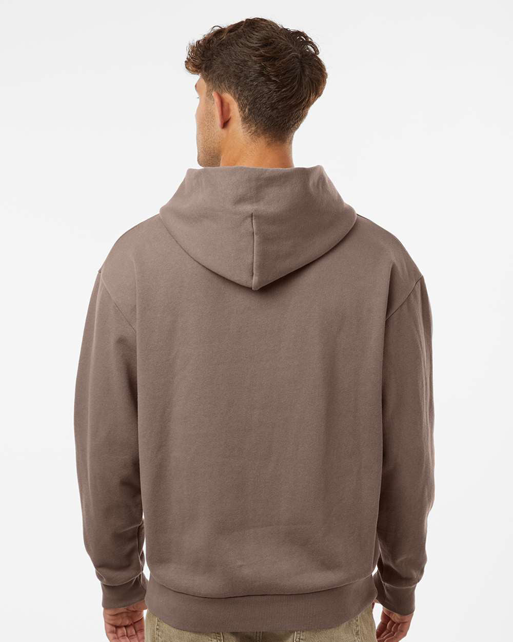 Independent Trading Company AVENUE 8.5oz/280gm Midweight Pullover Hood — back view (2)