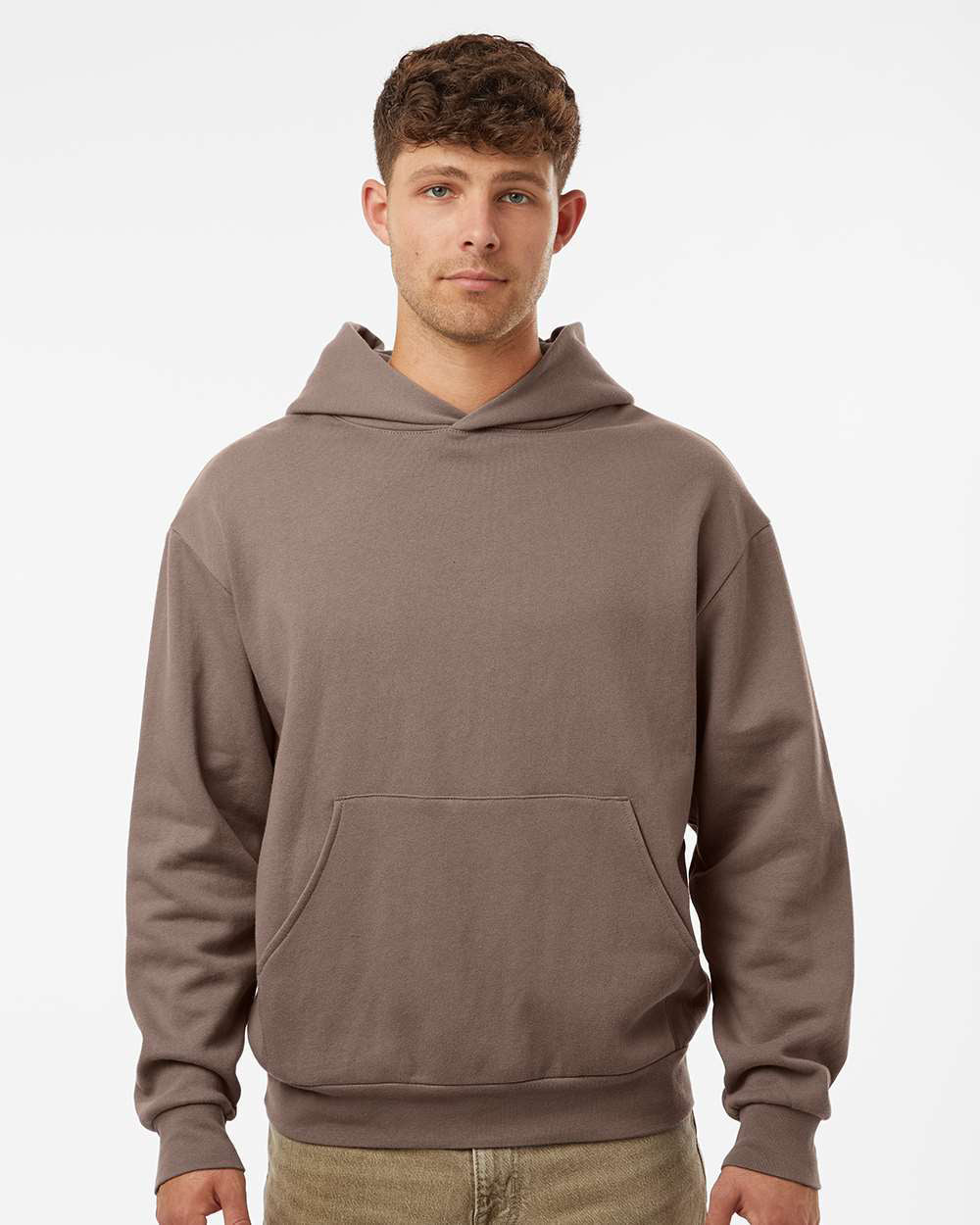 Independent Trading Company AVENUE 8.5oz/280gm Midweight Pullover Hood — front view (2)