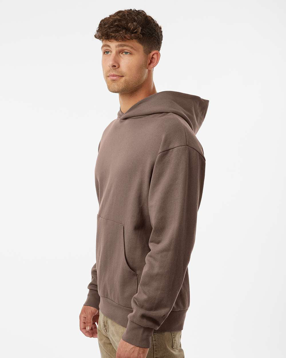 Independent Trading Company AVENUE 8.5oz/280gm Midweight Pullover Hood — side view
