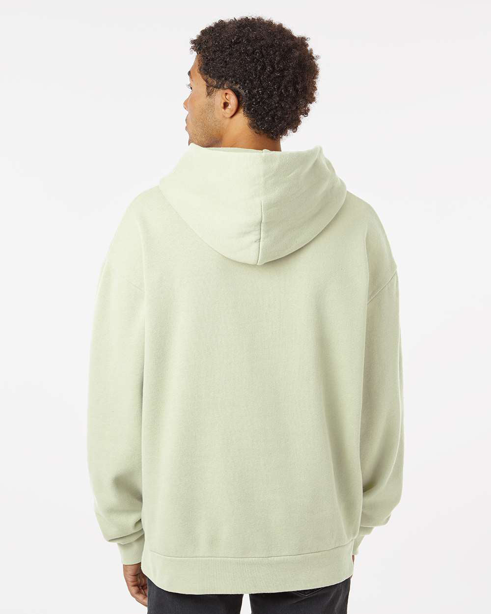 Independent Trading Company AVENUE 8.5oz/280gm Midweight Pullover Hood — back view (6)