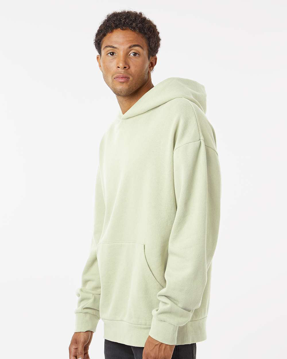 Independent Trading Company AVENUE 8.5oz/280gm Midweight Pullover Hood — side view (5)