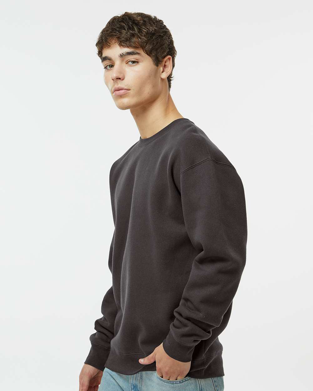 Independent Trading Company 10oz. Heavyweight Crew, crewneck — side view (8)