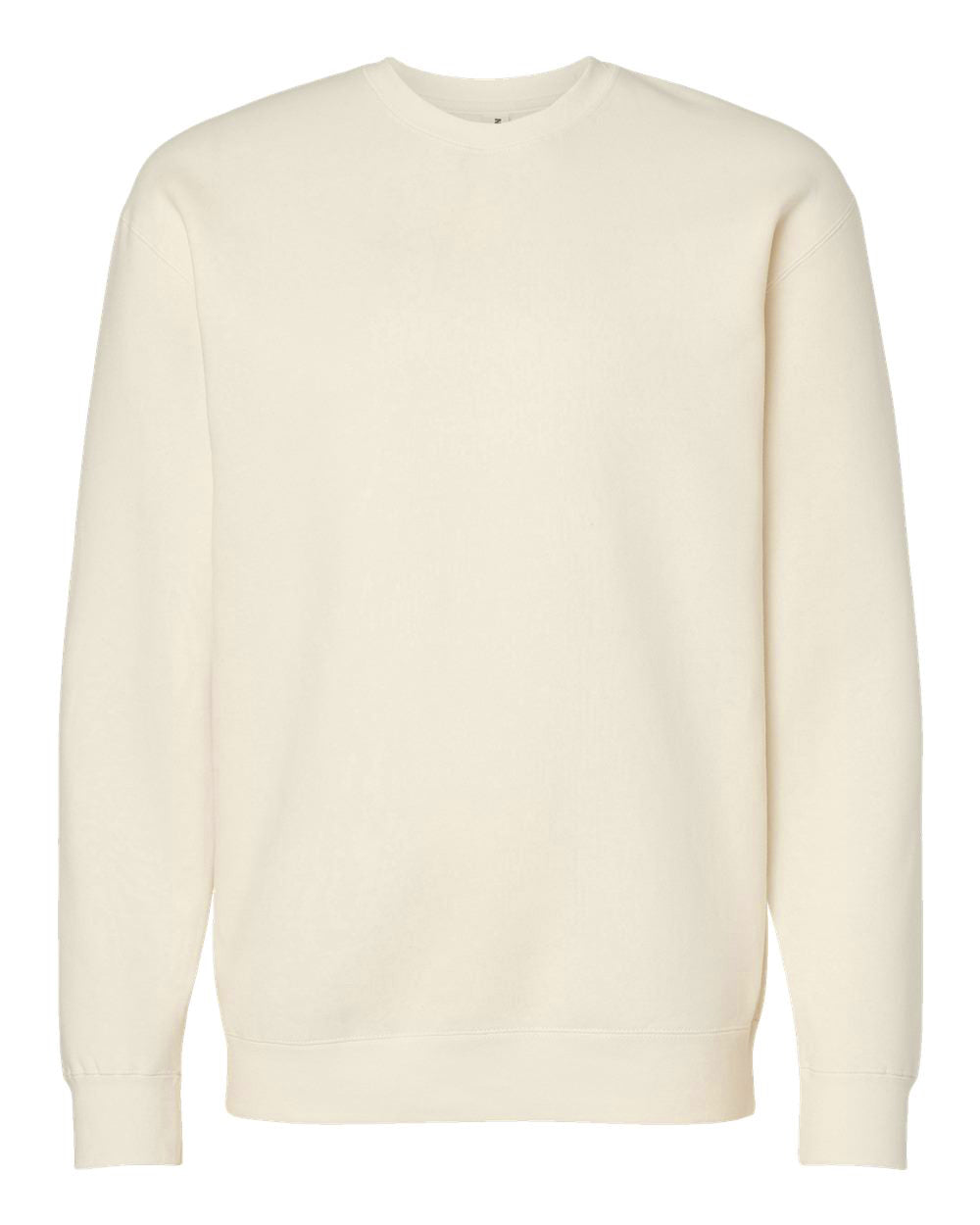 Independent Trading Company 10oz. Heavyweight Crew in Bone, crewneck — front view