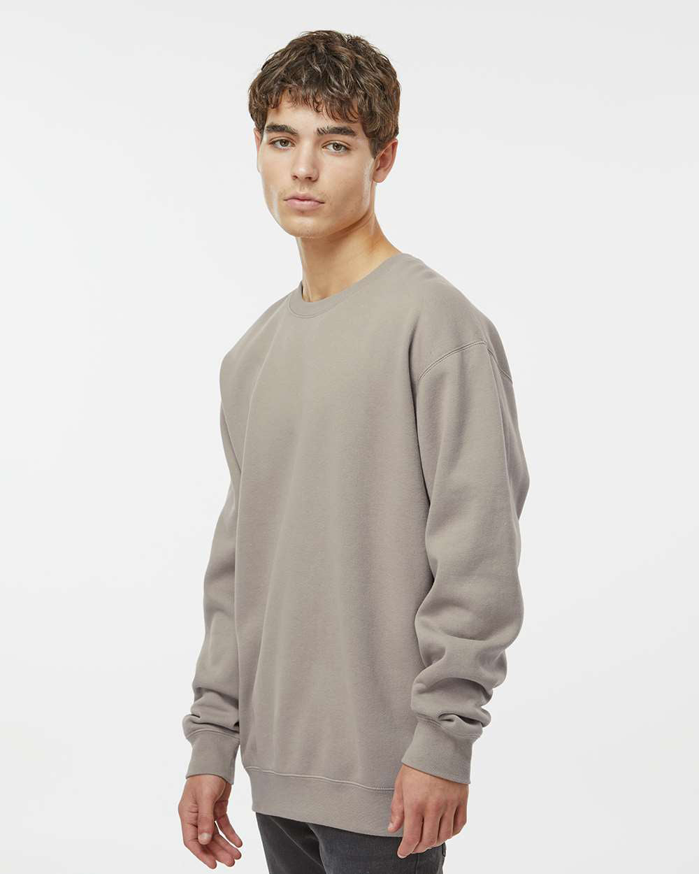 Independent Trading Company 10oz. Heavyweight Crew, crewneck — side view (4)