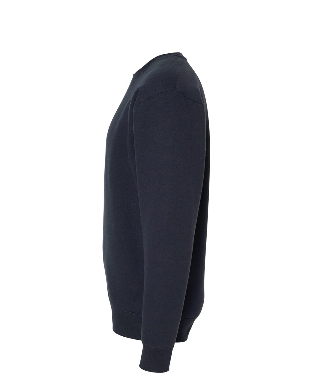 Independent Trading Company 10oz. Heavyweight Crew in Navy, crewneck — side view