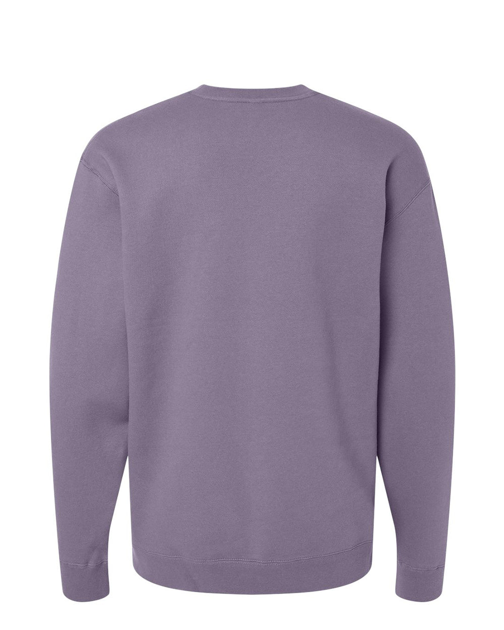 Independent Trading Company 10oz. Heavyweight Crew in Plum, crewneck — back view