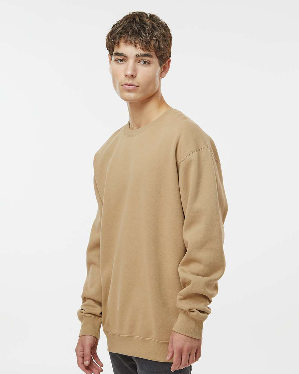 Independent Trading Company 10oz. Heavyweight Crew, crewneck — side view (2)