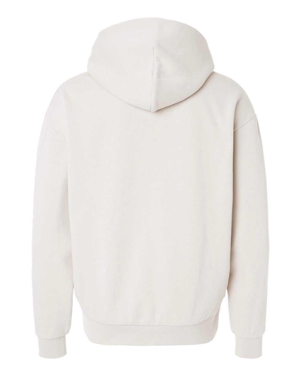Independent Trading Company Boulevard 330gm Heavyweight Pullover Hood in Bone — back view