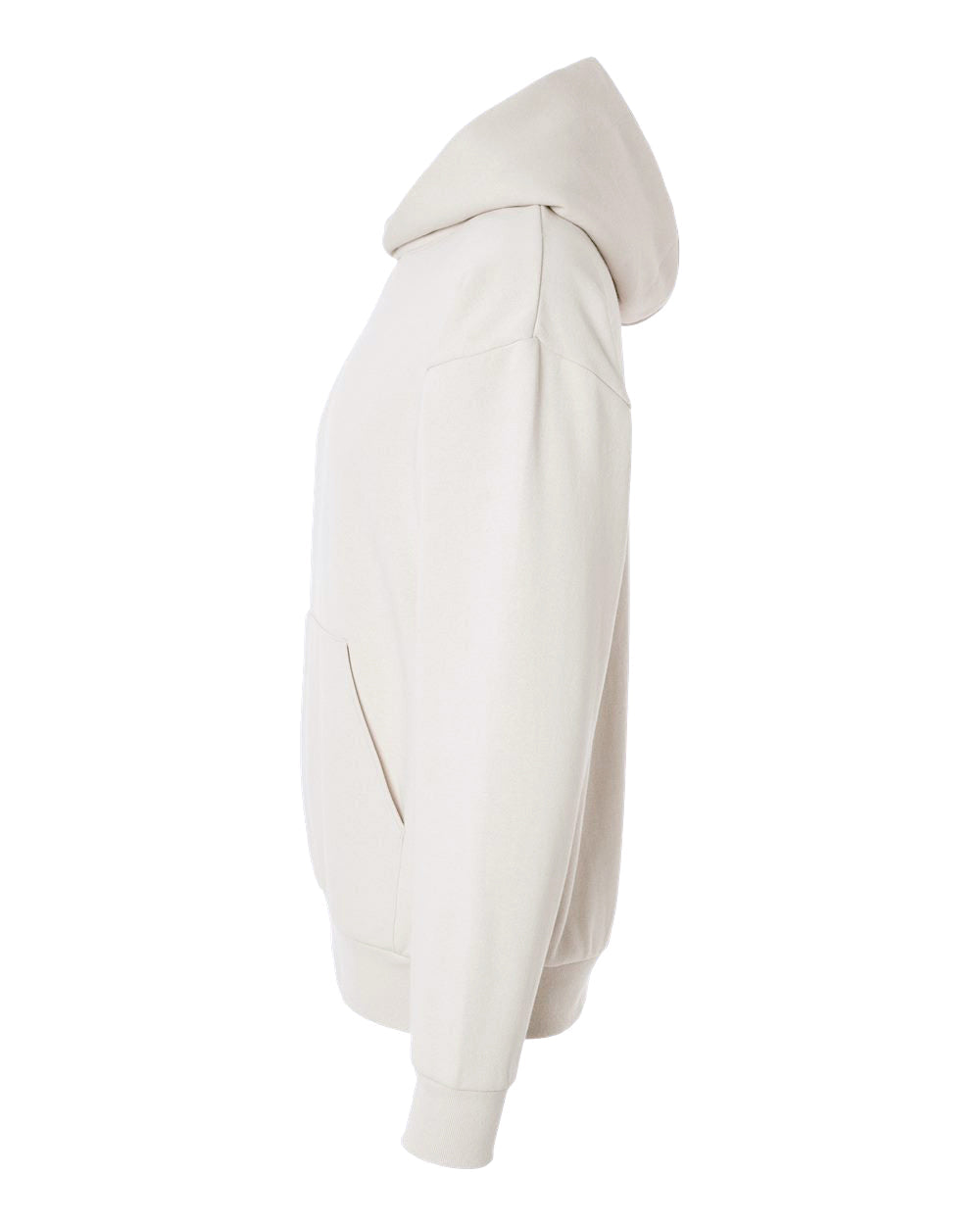 Independent Trading Company Boulevard 330gm Heavyweight Pullover Hood in Bone — side view