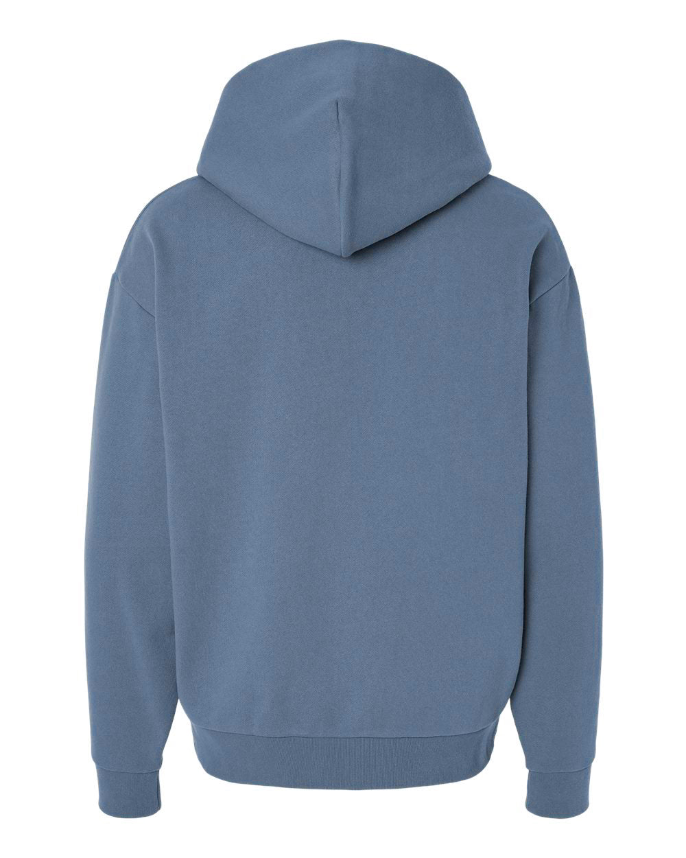 Independent Trading Company Boulevard 330gm Heavyweight Pullover Hood in Blue — back view