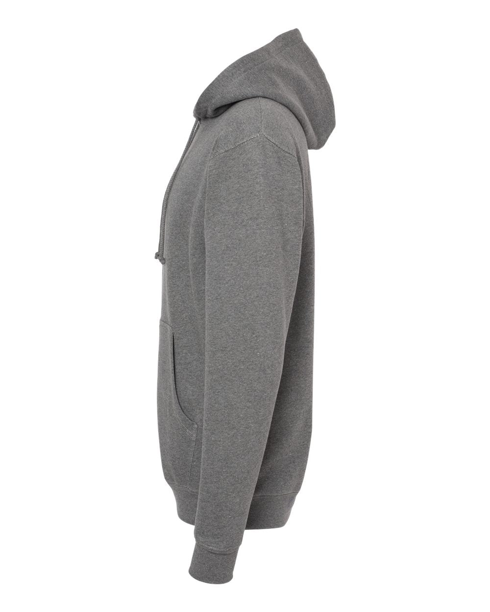 Independent Trading Company 10oz. Heavyweight Pullover Hood in Heather — side view