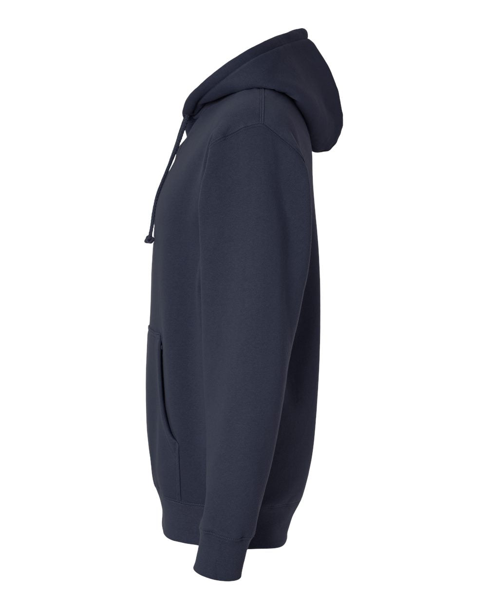 Independent Trading Company 10oz. Heavyweight Pullover Hood in Navy — side view