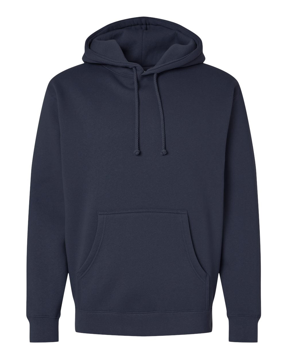 Independent Trading Company 10oz. Heavyweight Pullover Hood in Navy — front view