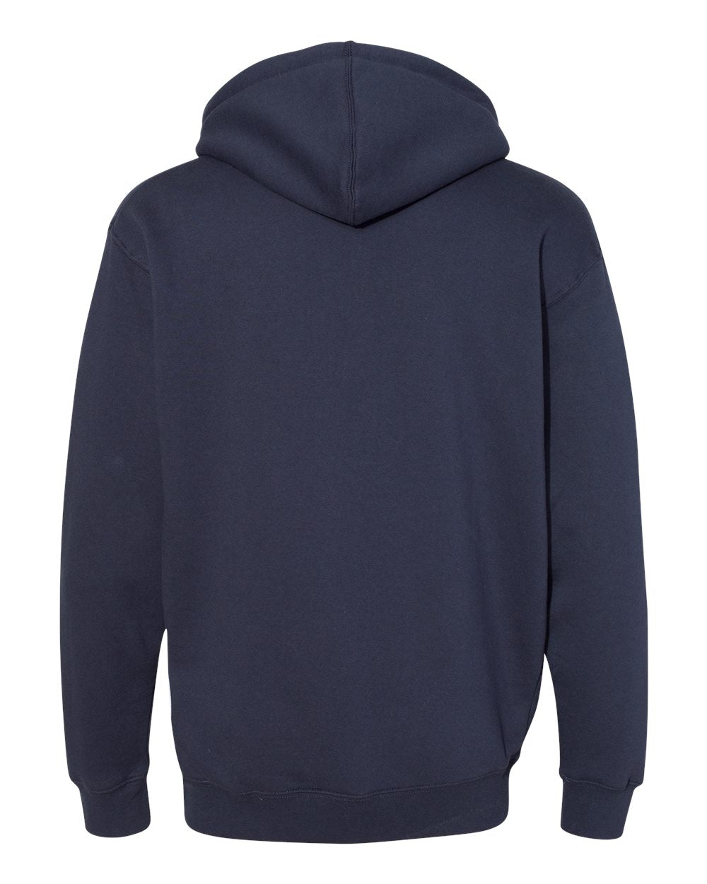 Independent Trading Company 10oz. Heavyweight Pullover Hood in Slate Blue — back view