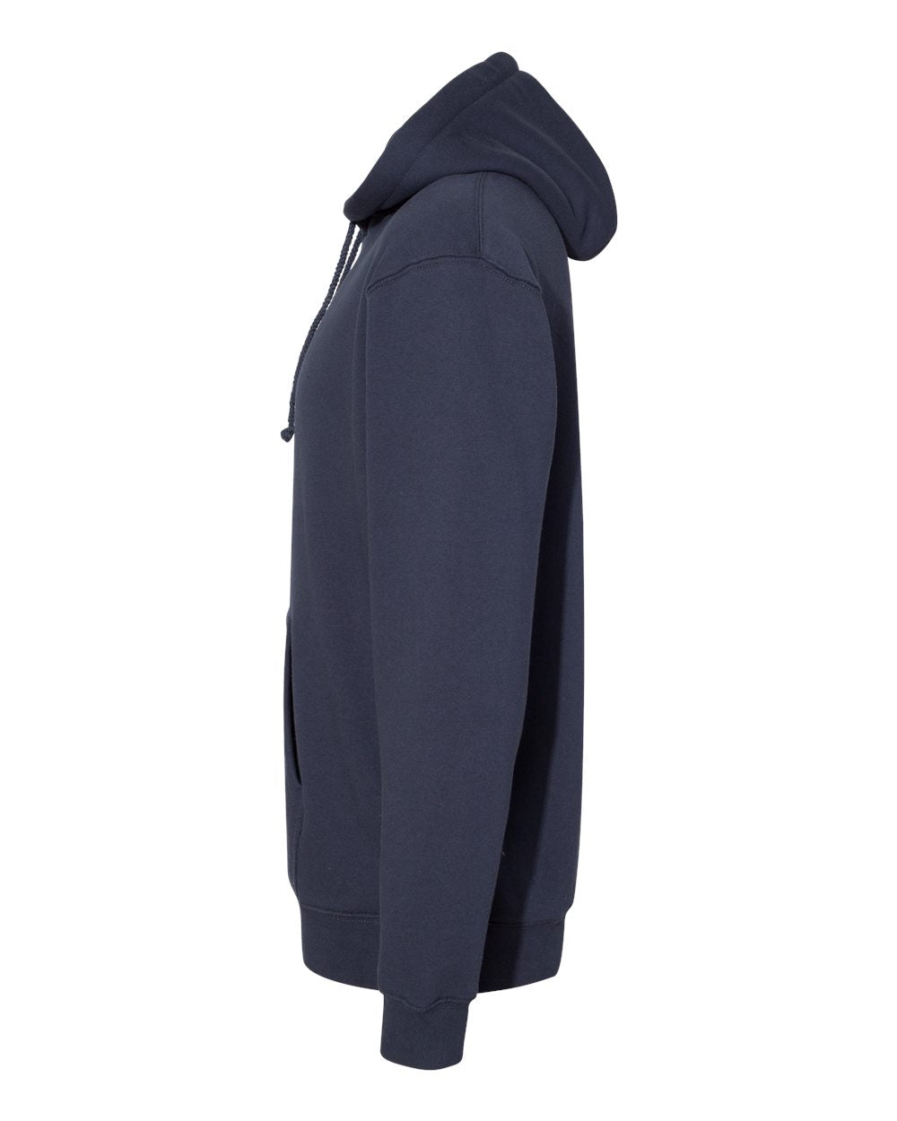 Independent Trading Company 10oz. Heavyweight Pullover Hood in Slate Blue — side view