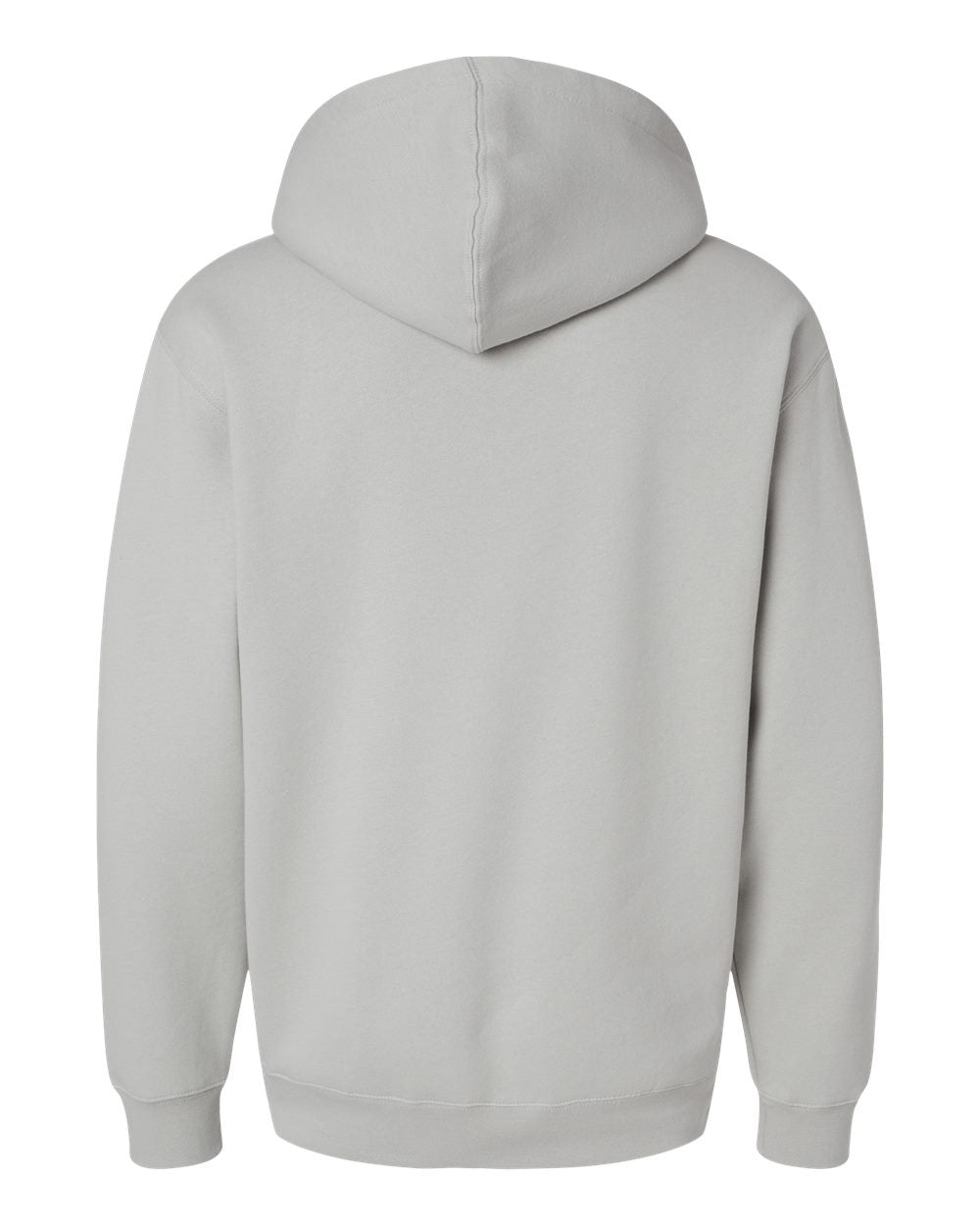 Independent Trading Company 10oz. Heavyweight Pullover Hood in Smoke — back view