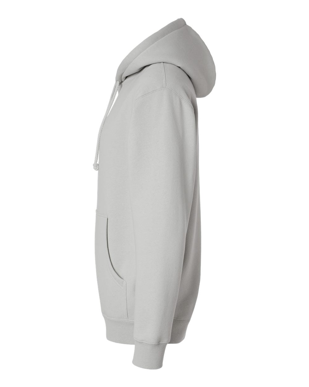 Independent Trading Company 10oz. Heavyweight Pullover Hood in Smoke — side view