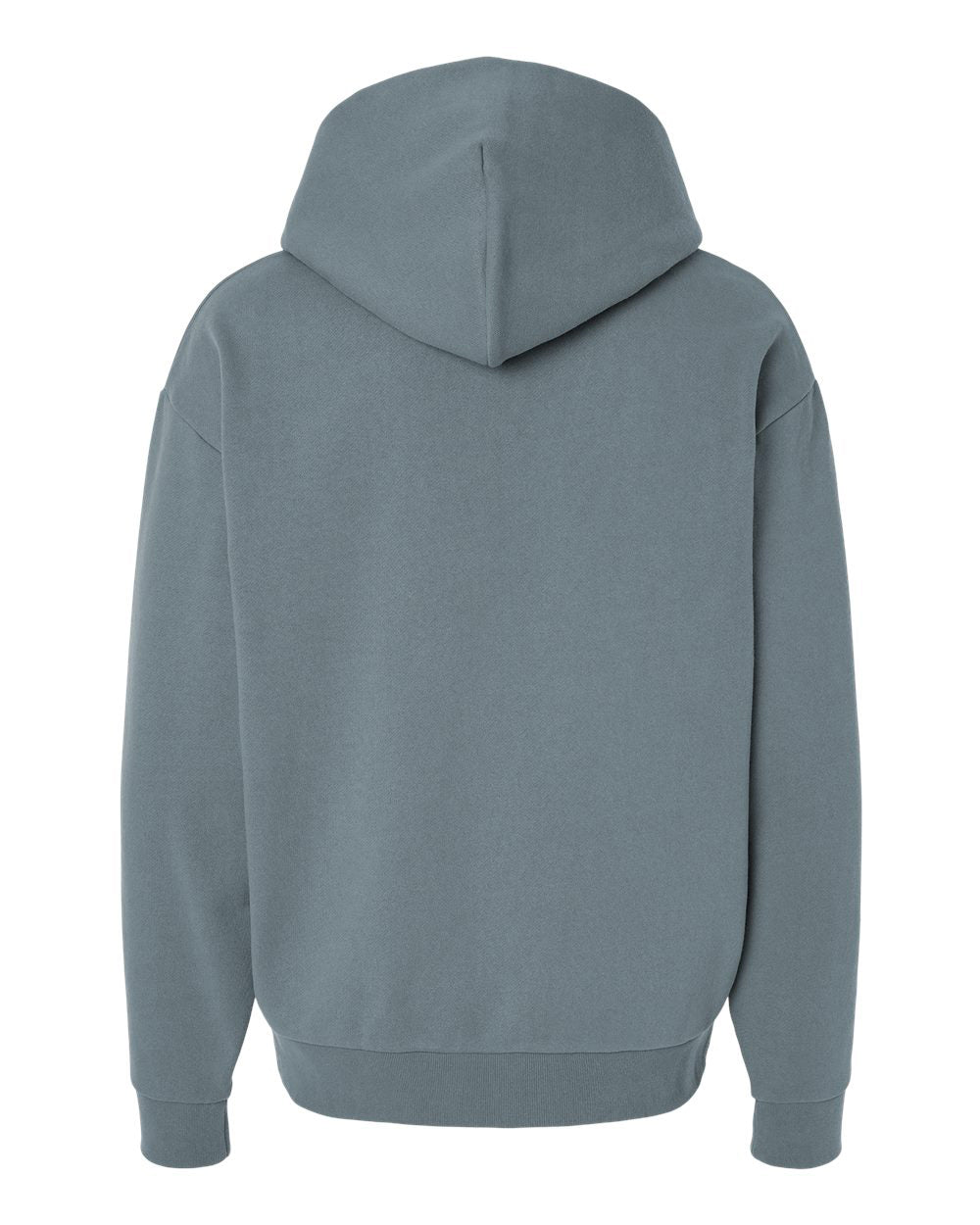 Independent Trading Company MAINSTREET 12.5oz/420gm Heavyweight Pullover Hood in Blue — back view