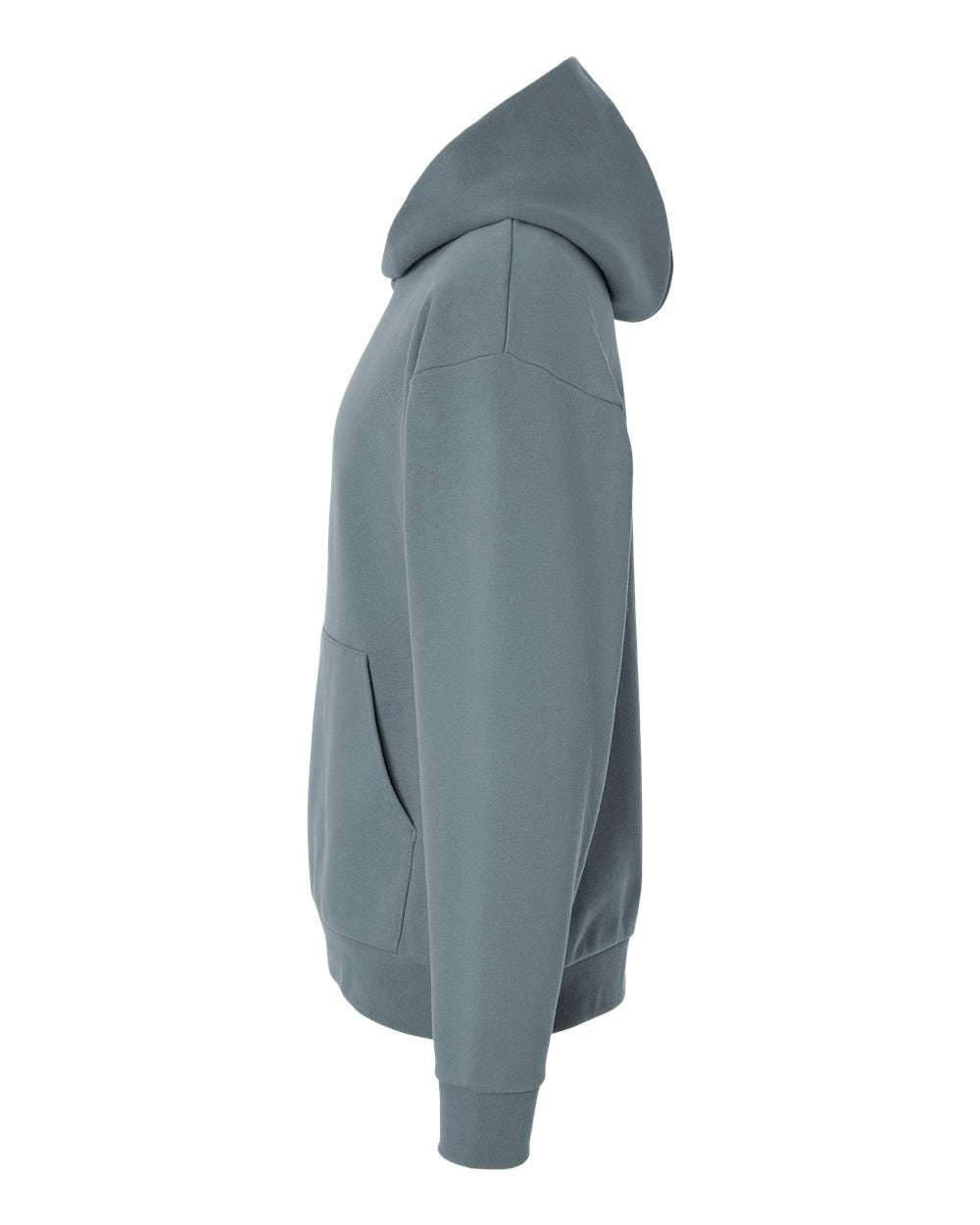 Independent Trading Company MAINSTREET 12.5oz/420gm Heavyweight Pullover Hood in Blue — side view