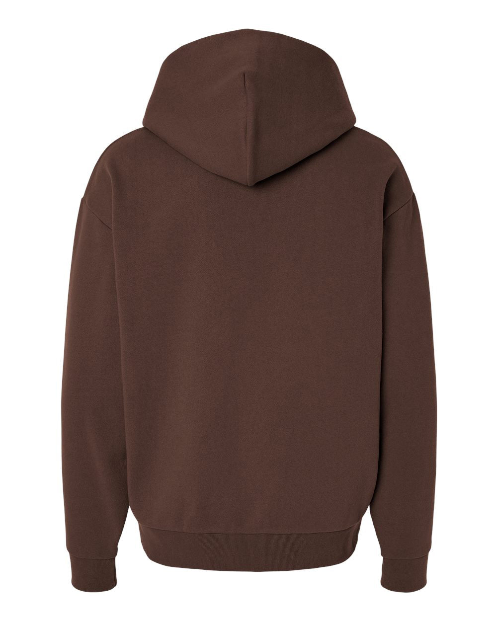 Independent Trading Company MAINSTREET 12.5oz/420gm Heavyweight Pullover Hood in Brown — back view
