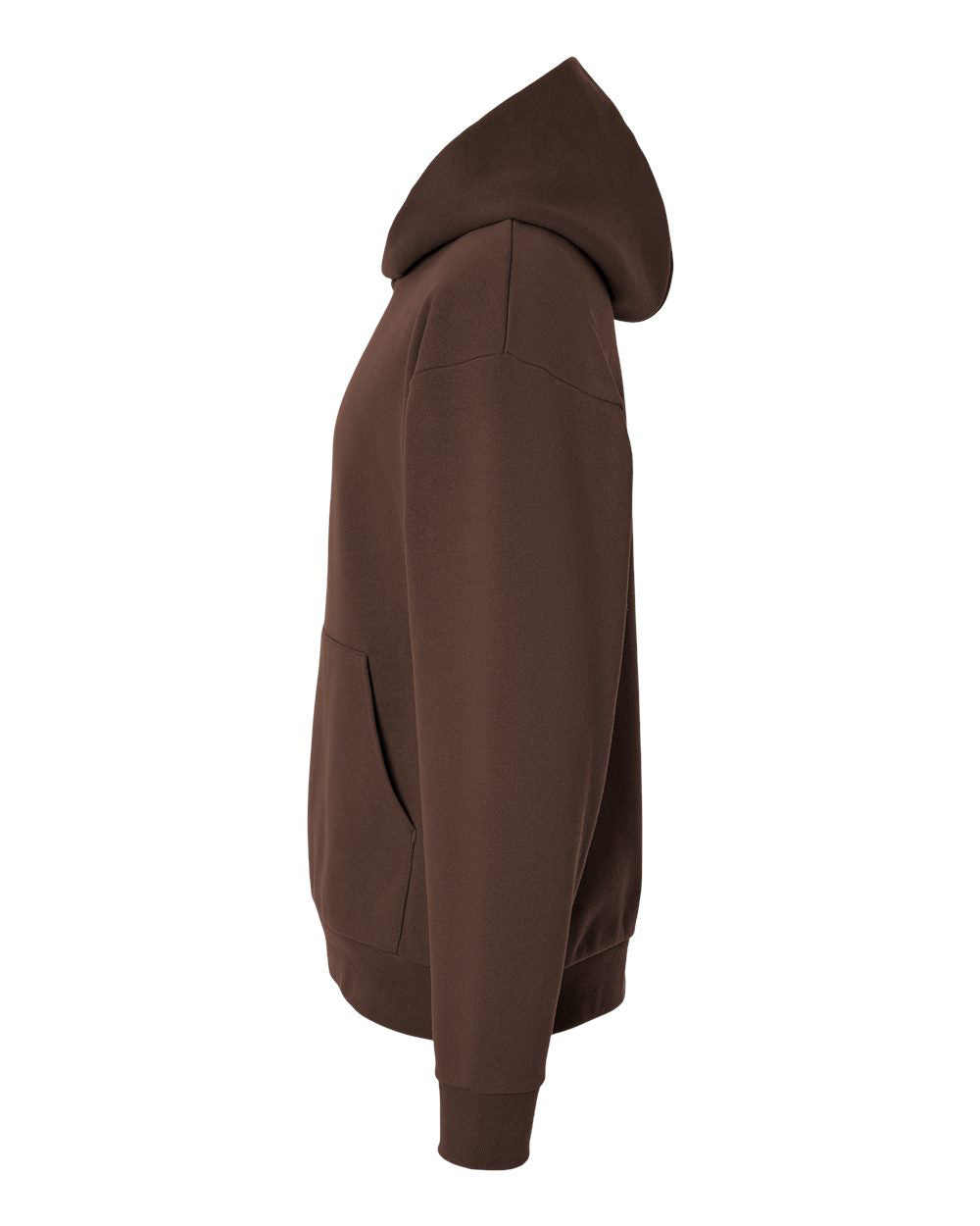 Independent Trading Company MAINSTREET 12.5oz/420gm Heavyweight Pullover Hood in Brown — side view