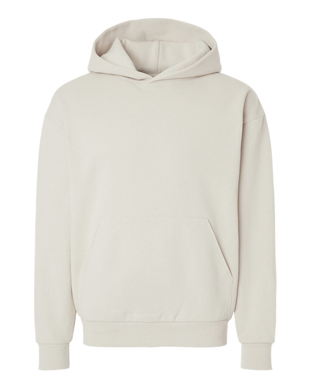 Independent Trading Company MAINSTREET 12.5oz/420gm Heavyweight Pullover Hood in Ivory — front view