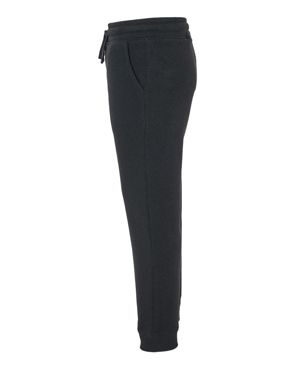Independent Trading Company Toddler Lightweight Special Blend Pant in Black — side view