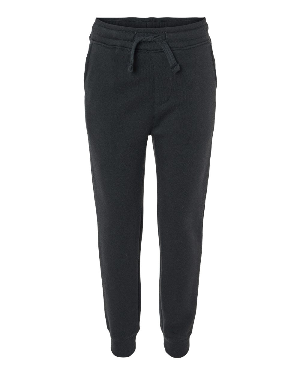 Independent Trading Company Toddler Lightweight Special Blend Pant in Black — front view