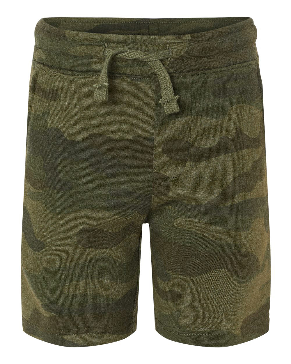 Independent Trading Company Toddler Lightweight Special Blend Short in Forest Camo — front view (2)