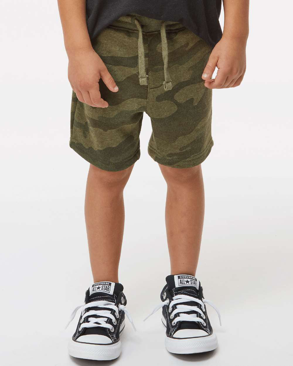 Independent Trading Company Toddler Lightweight Special Blend Short in Forest Camo — front view