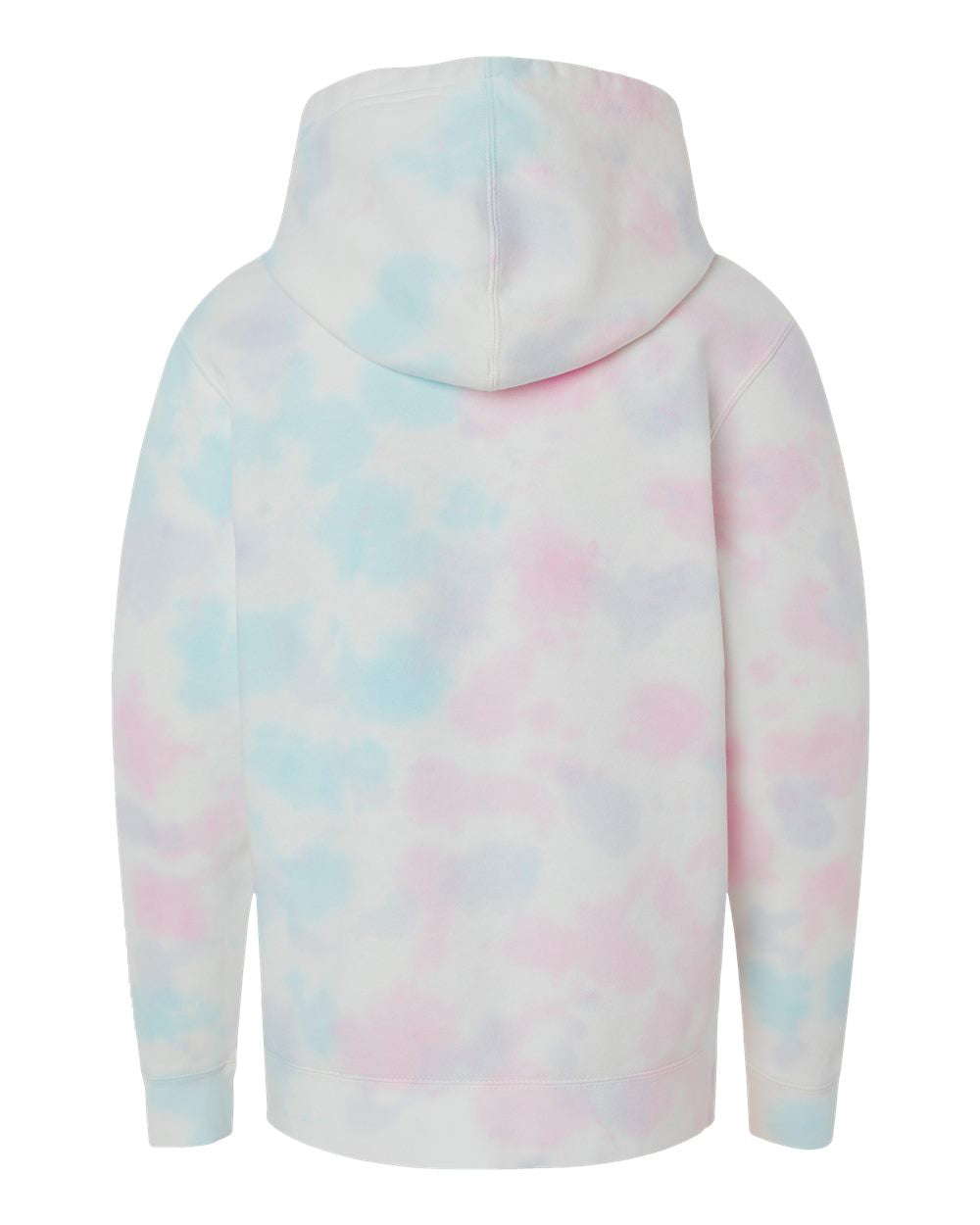 Independent Trading Company Youth 9oz. Midweight Tie Dye Pullover Hood — back view (2)