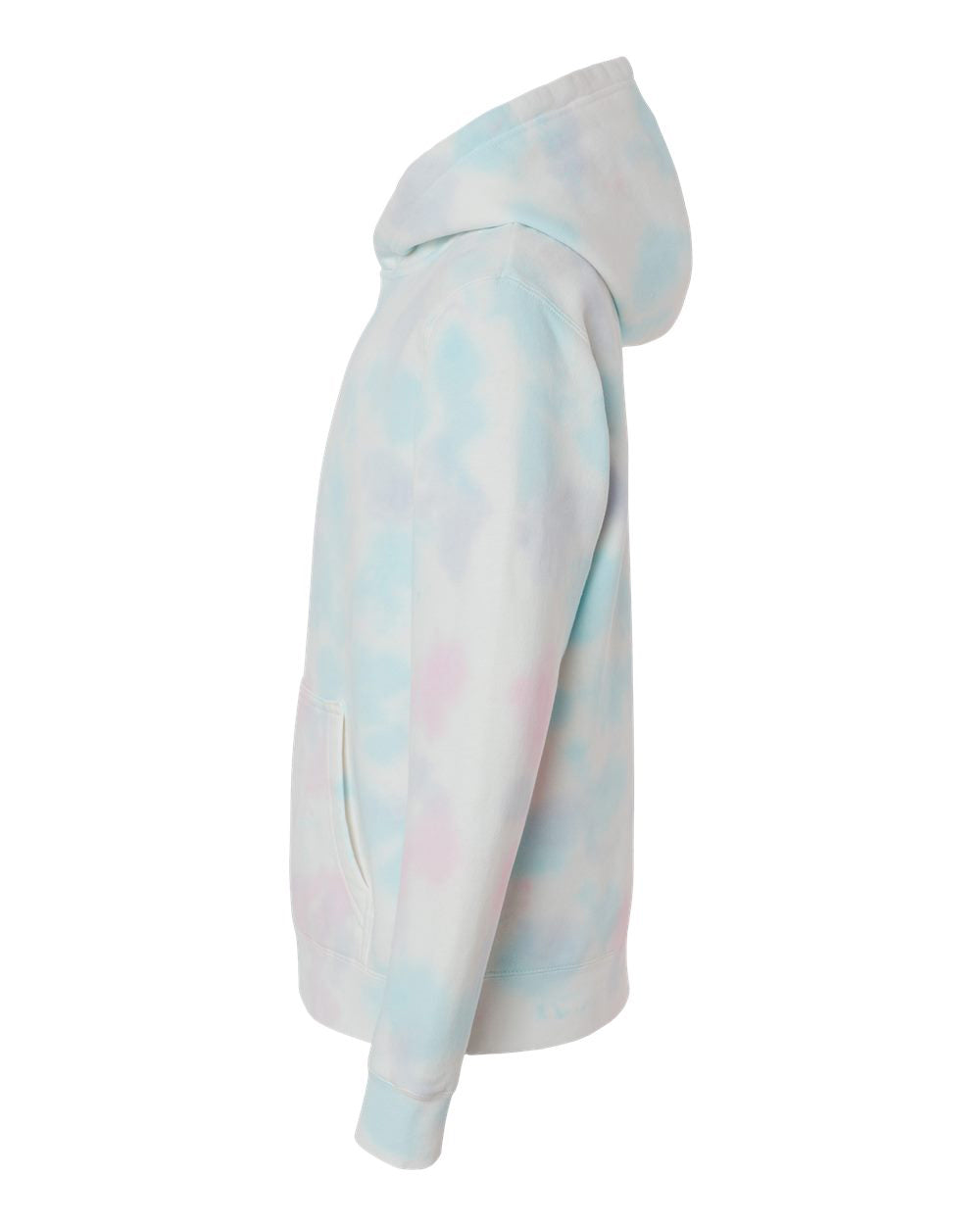 Independent Trading Company Youth 9oz. Midweight Tie Dye Pullover Hood — side view