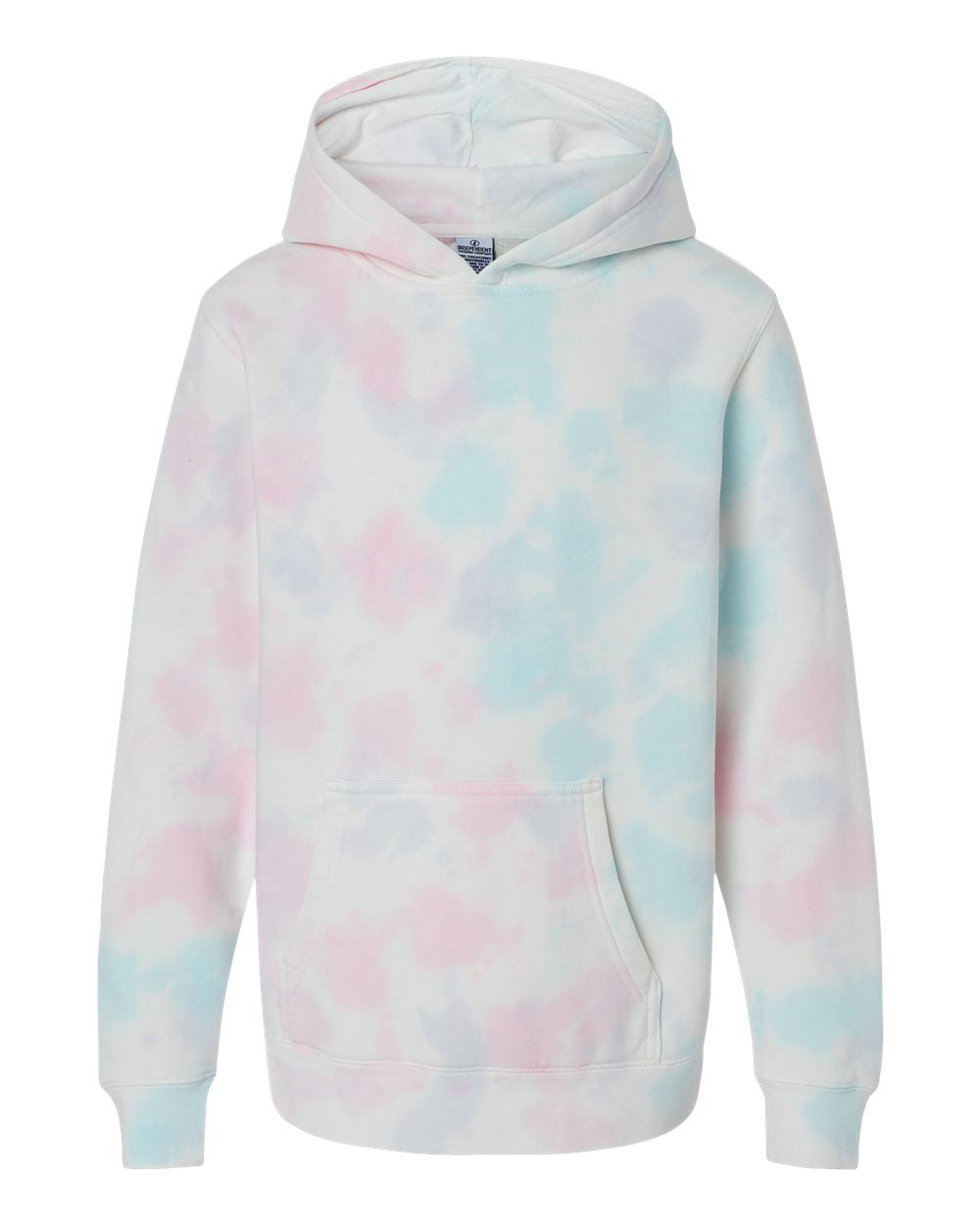Independent Trading Company Youth 9oz. Midweight Tie Dye Pullover Hood — front view