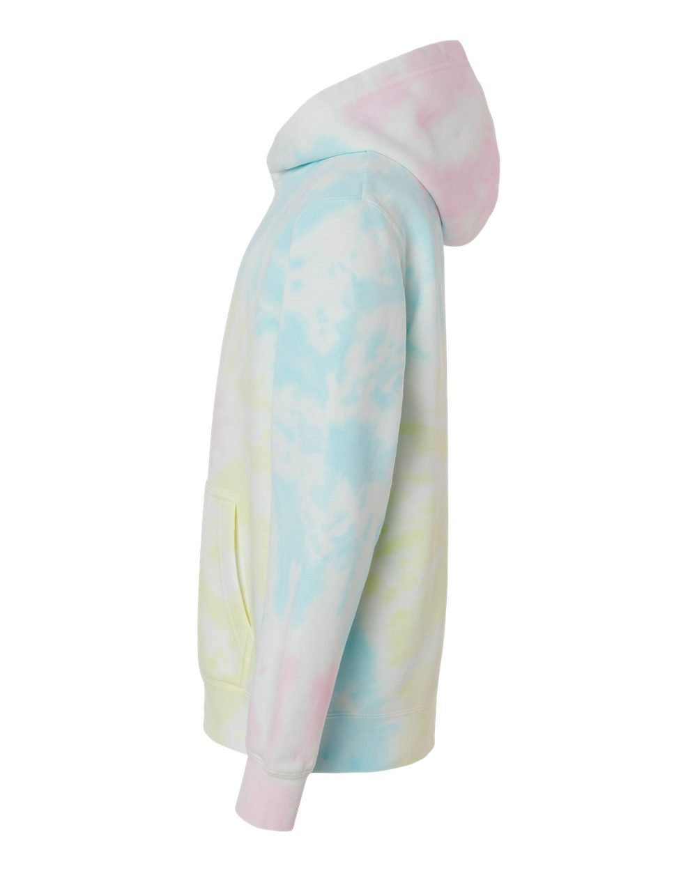 Independent Trading Company Youth 9oz. Midweight Tie Dye Pullover Hood — side view (3)