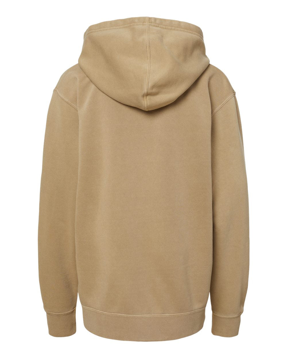 Independent Trading Company Youth 9oz. Midweight Pigment Dye Pullover Hood — back view