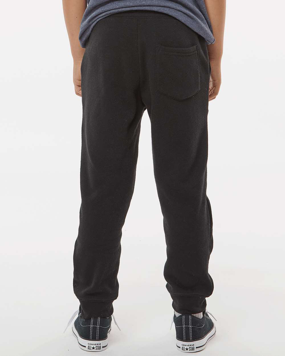 Independent Trading Company Youth Lightweight Special Blend Pant in Black — back view