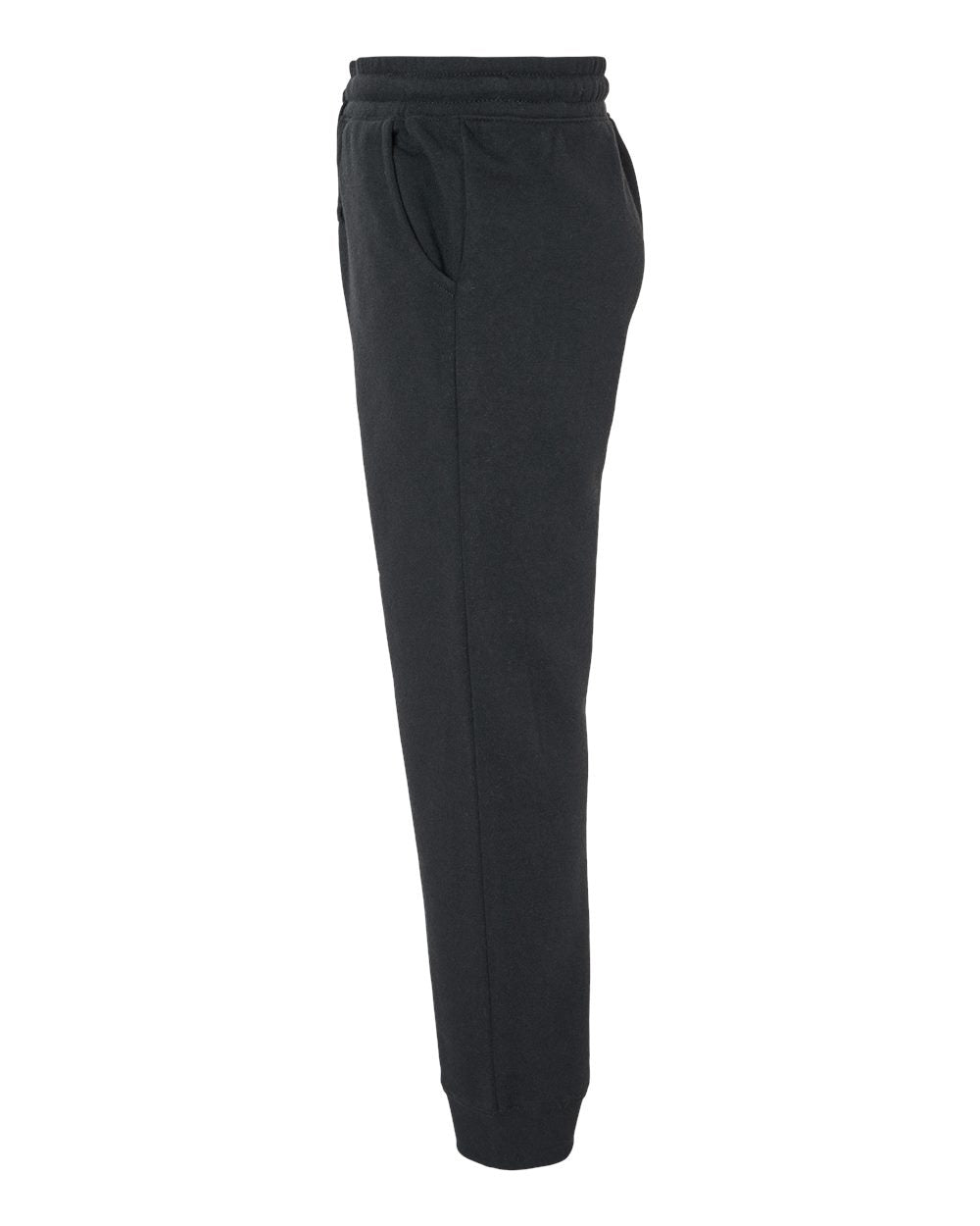 Independent Trading Company Youth Lightweight Special Blend Pant in Black — side view (2)