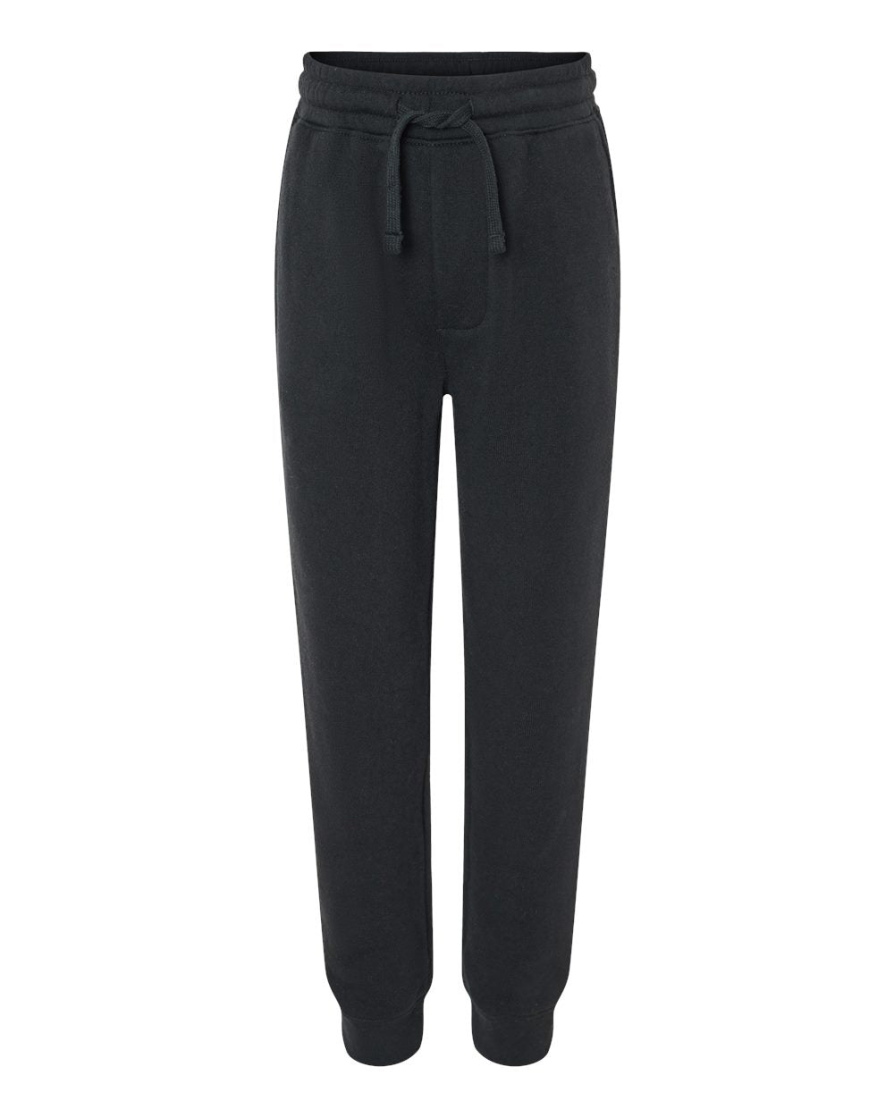 Independent Trading Company Youth Lightweight Special Blend Pant in Black — front view (2)