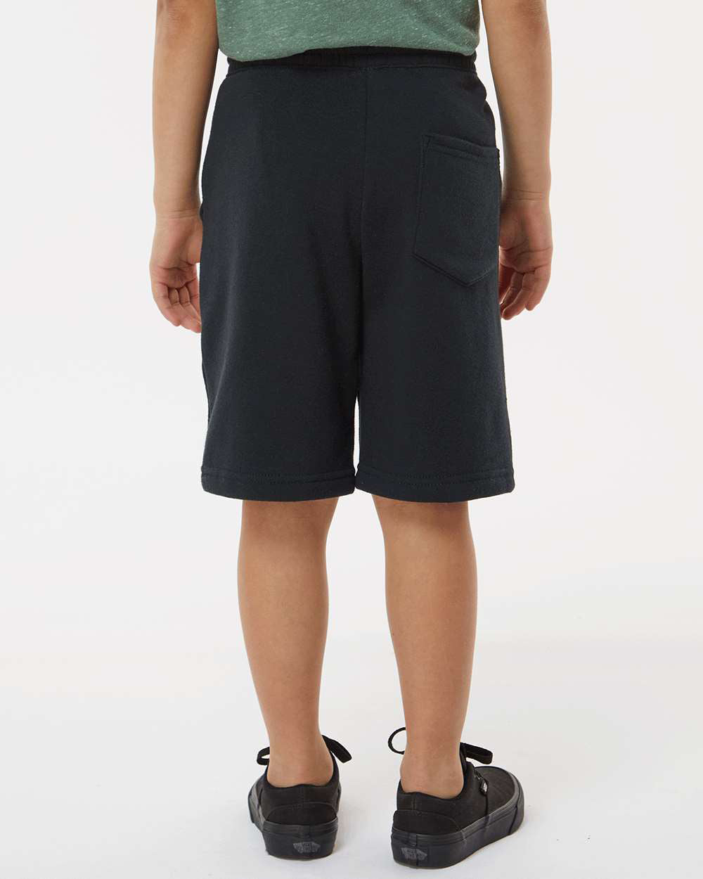 Independent Trading Company Youth Lightweight Special Blend Short in Black — back view