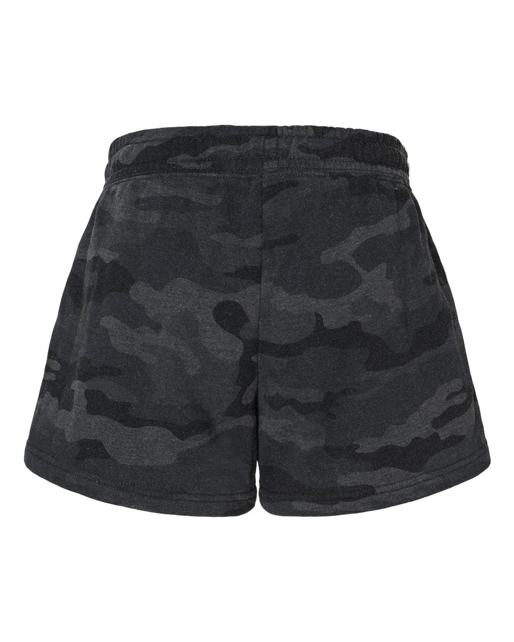 Independent Trading Company Women's California Wave Wash Short in Black Camo — back view (2)