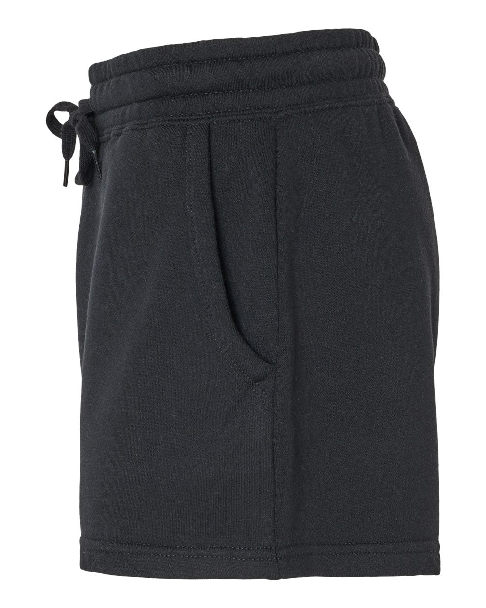 Independent Trading Company Women's California Wave Wash Short in Black — side view