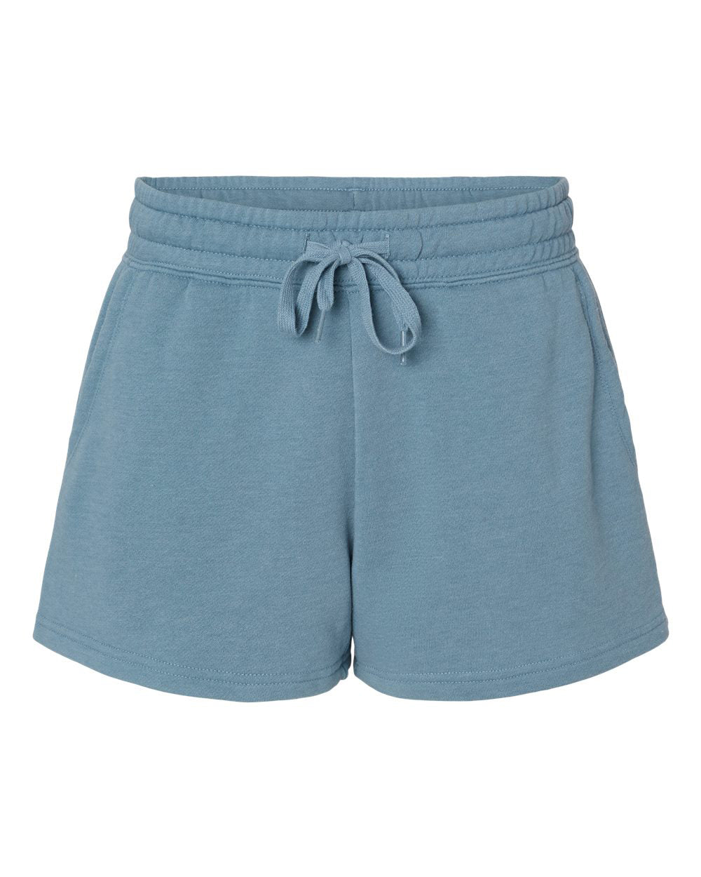 Independent Trading Company Women's California Wave Wash Short in Blue — front view