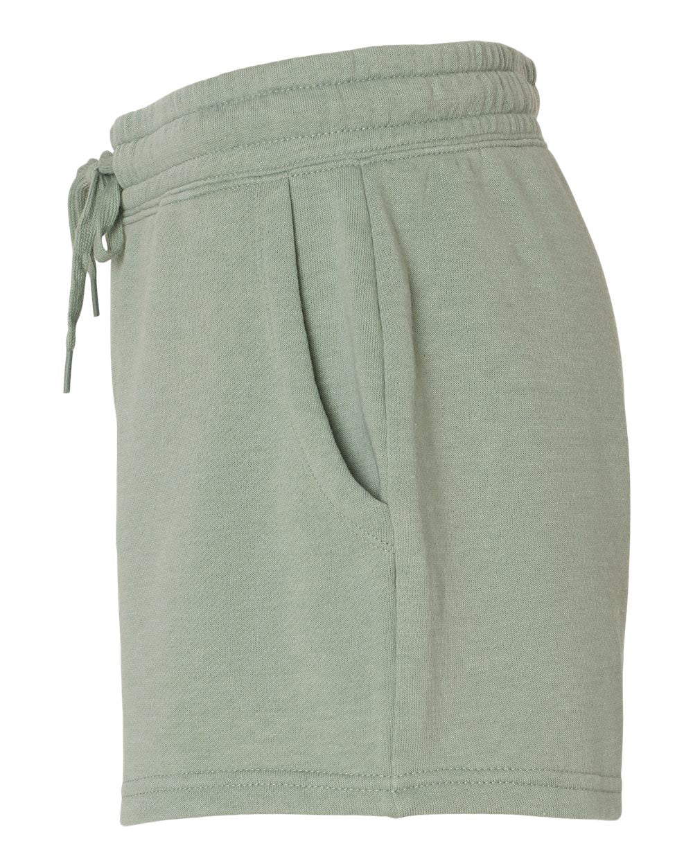 Independent Trading Company Women's California Wave Wash Short in Sage — side view